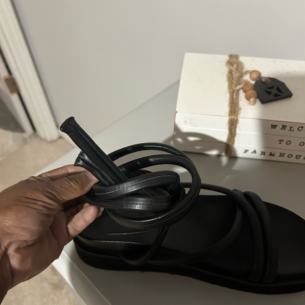 Black Strappy Sandals
